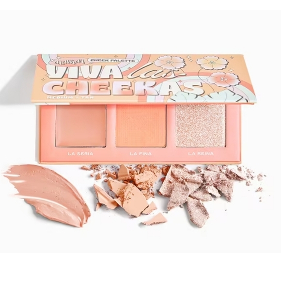 NIB Alamar Cosmetics Viva Las Cheekas Cheek Palette in Med/Tan - Picture 1 of 1